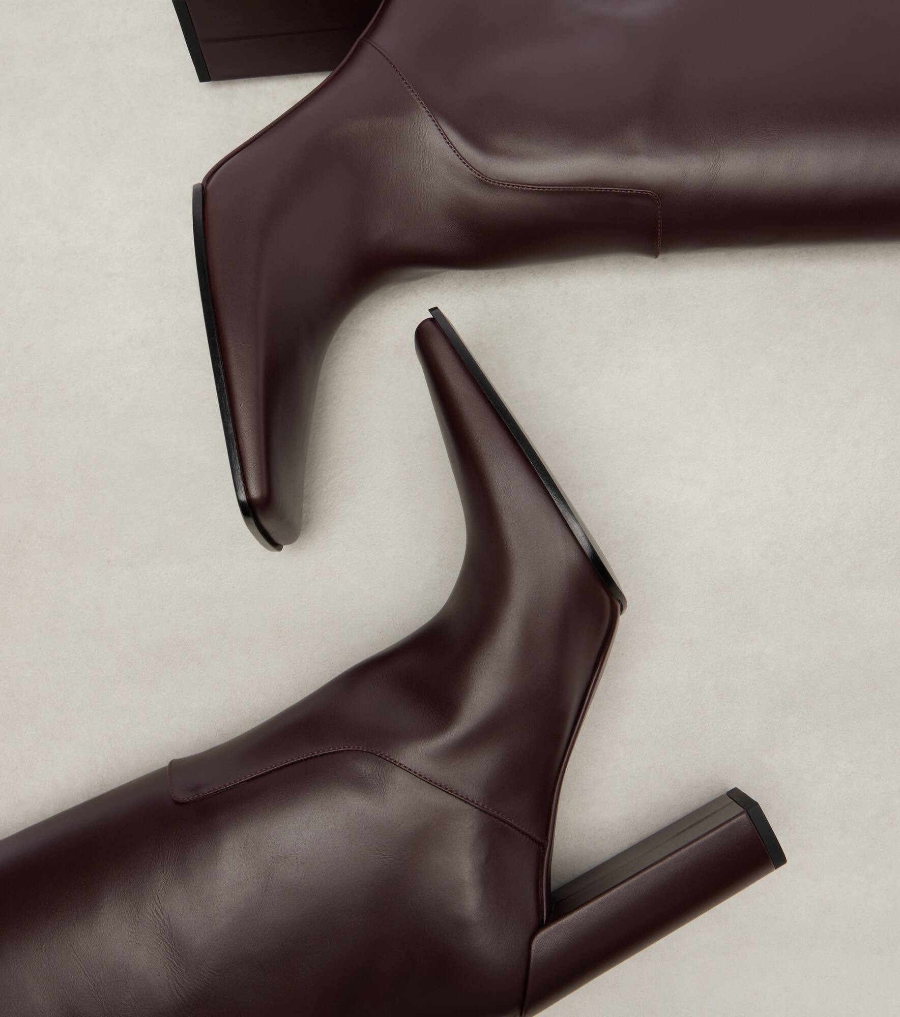 90 leather knee-high boots - 5