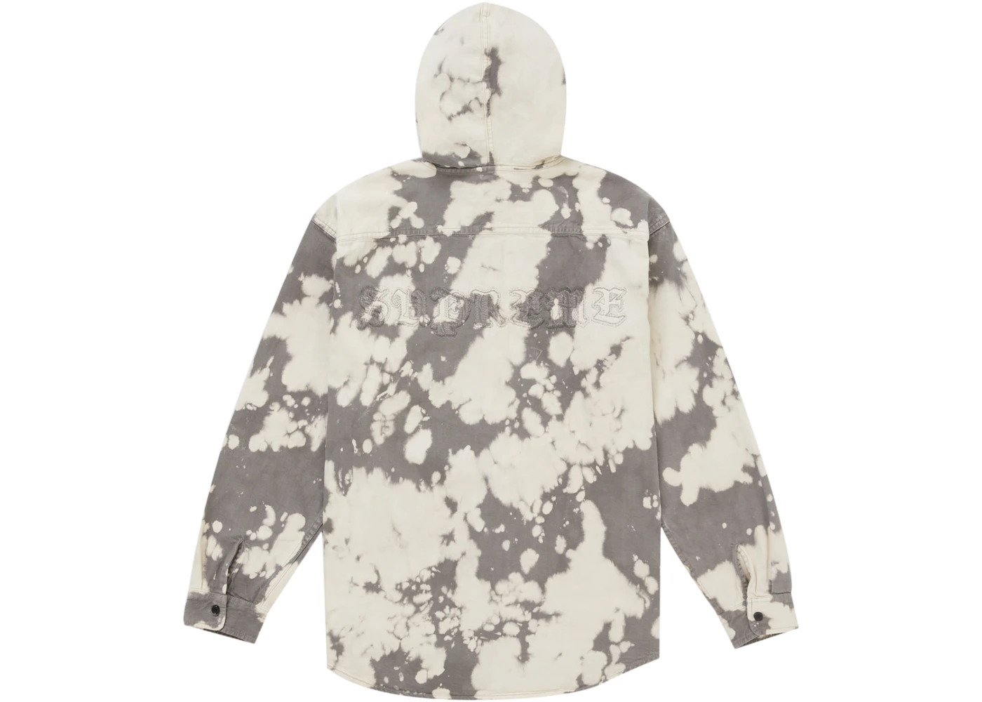 Supreme Hooded Denim Shirt Bleached - 2