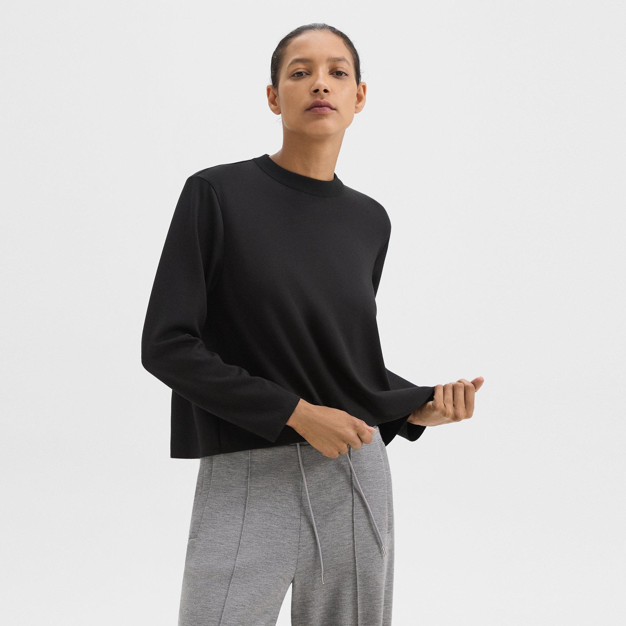 A-Line Sweatshirt in Double-Knit Jersey - 2