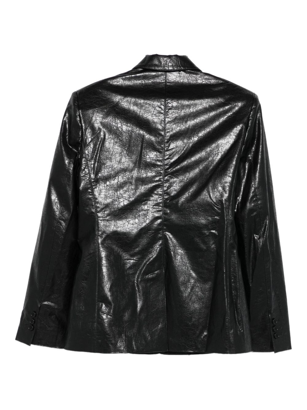notched asymmetric-zip jacket - 2