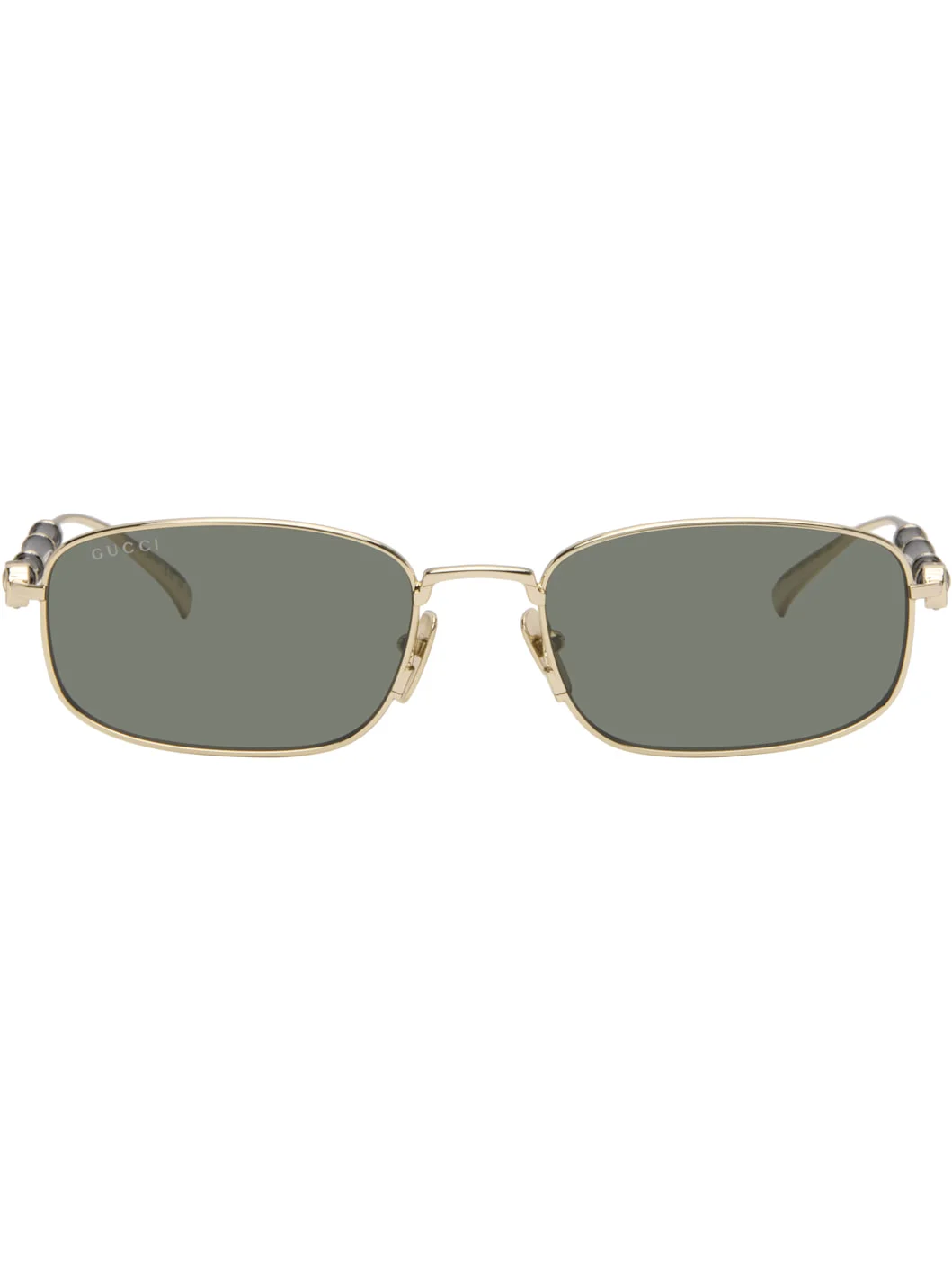 Gold Square Frame Sunglasses - 1