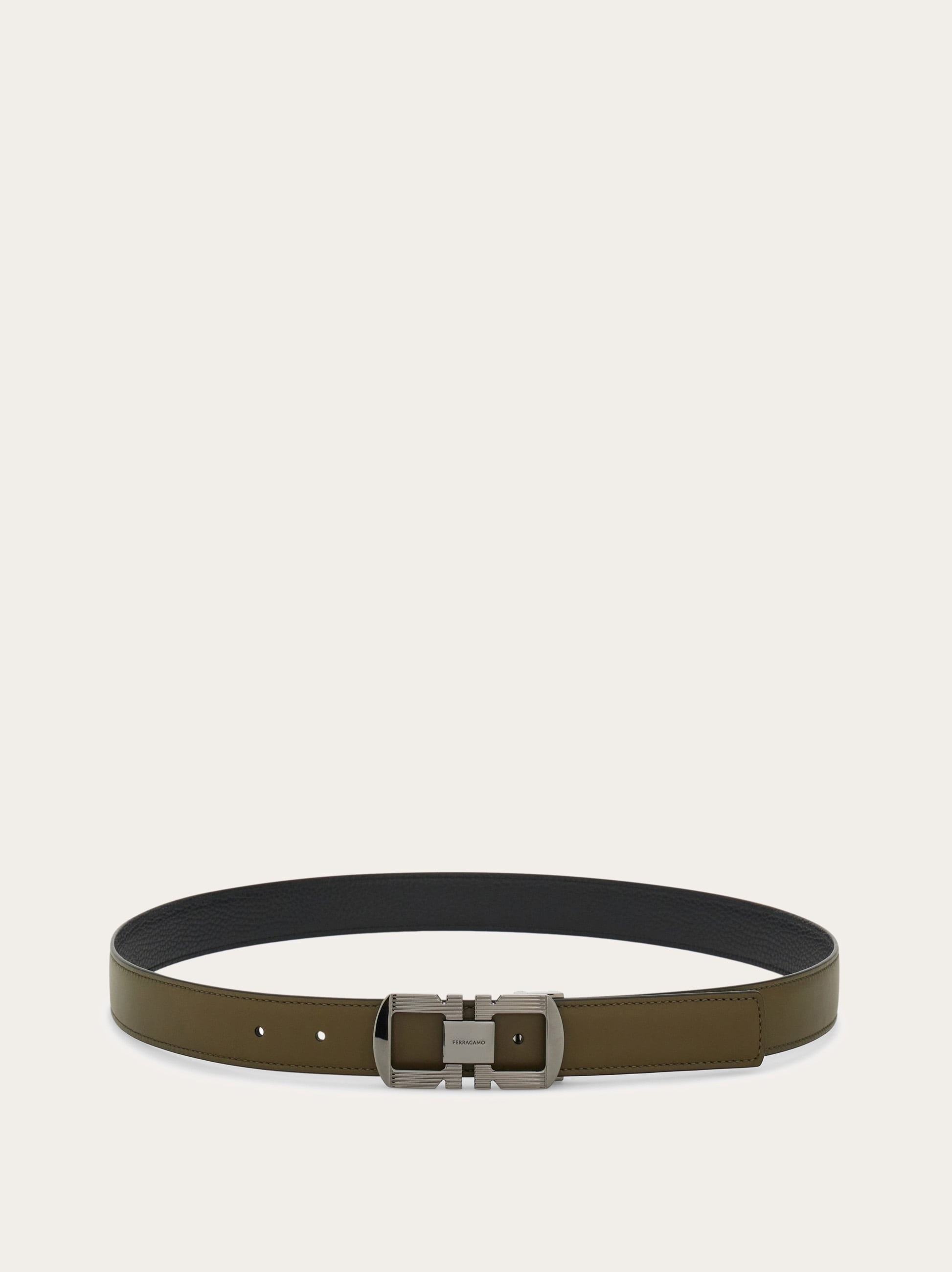 Reversible and adjustable Gancini belt - 3