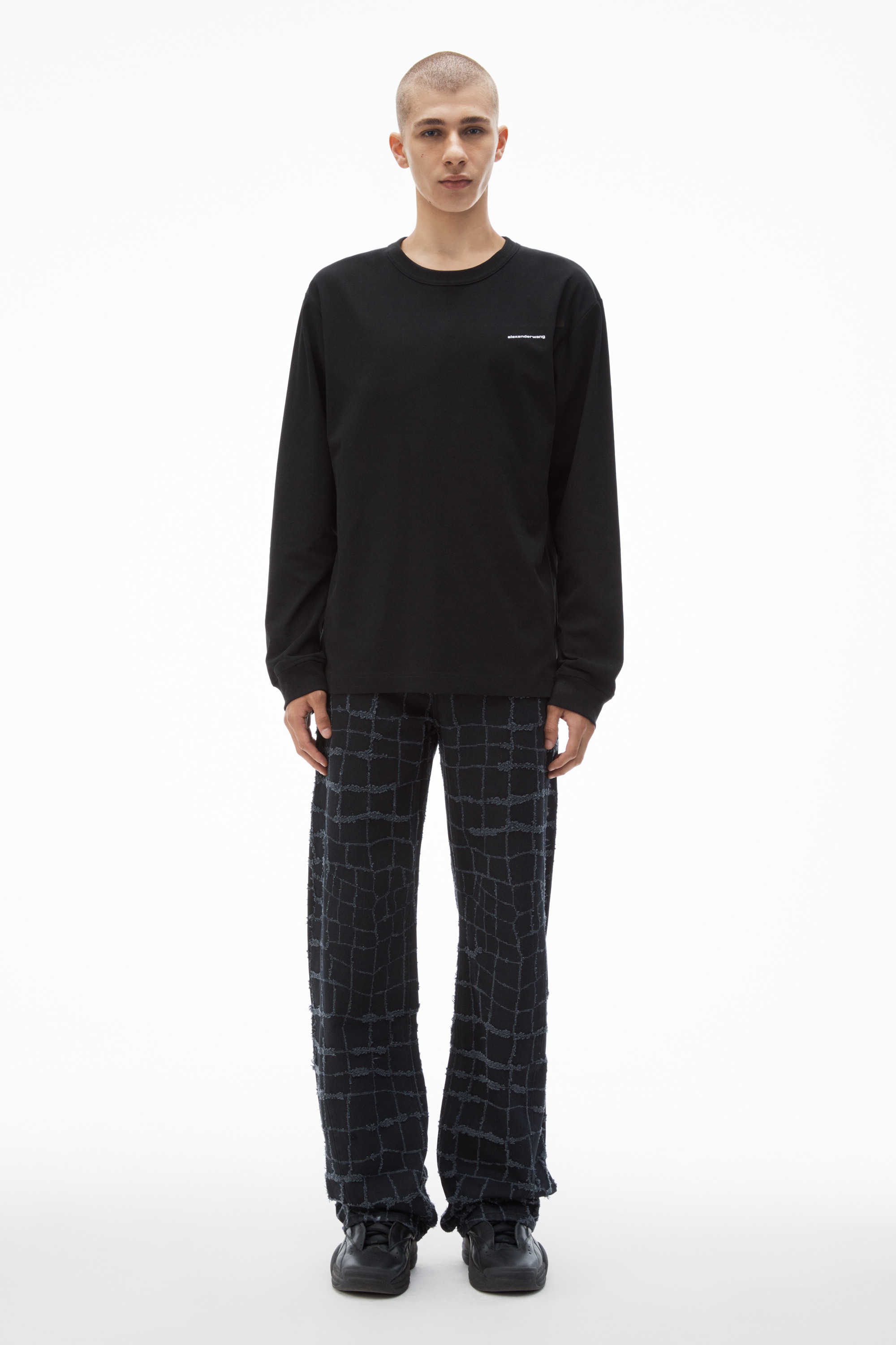 LONG SLEEVE TEE IN HIGH TWIST JERSEY - 6