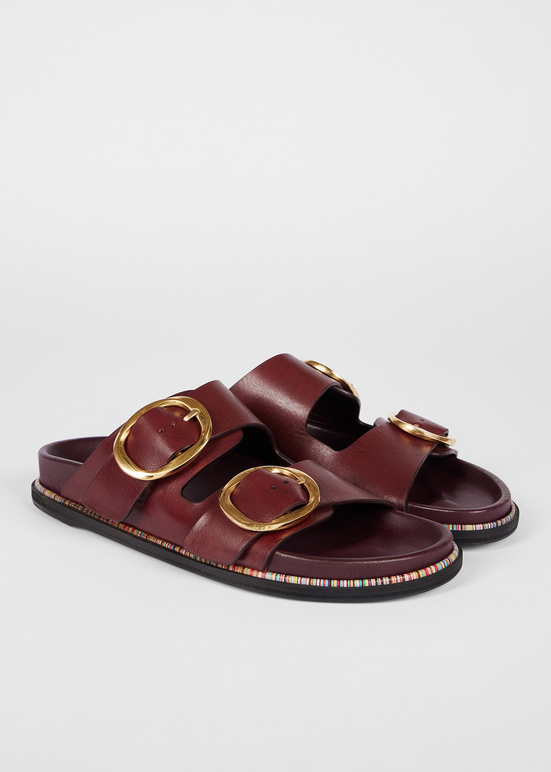 Paul Smith Women's Bordeaux 'Misia' Mule Sandals outlook