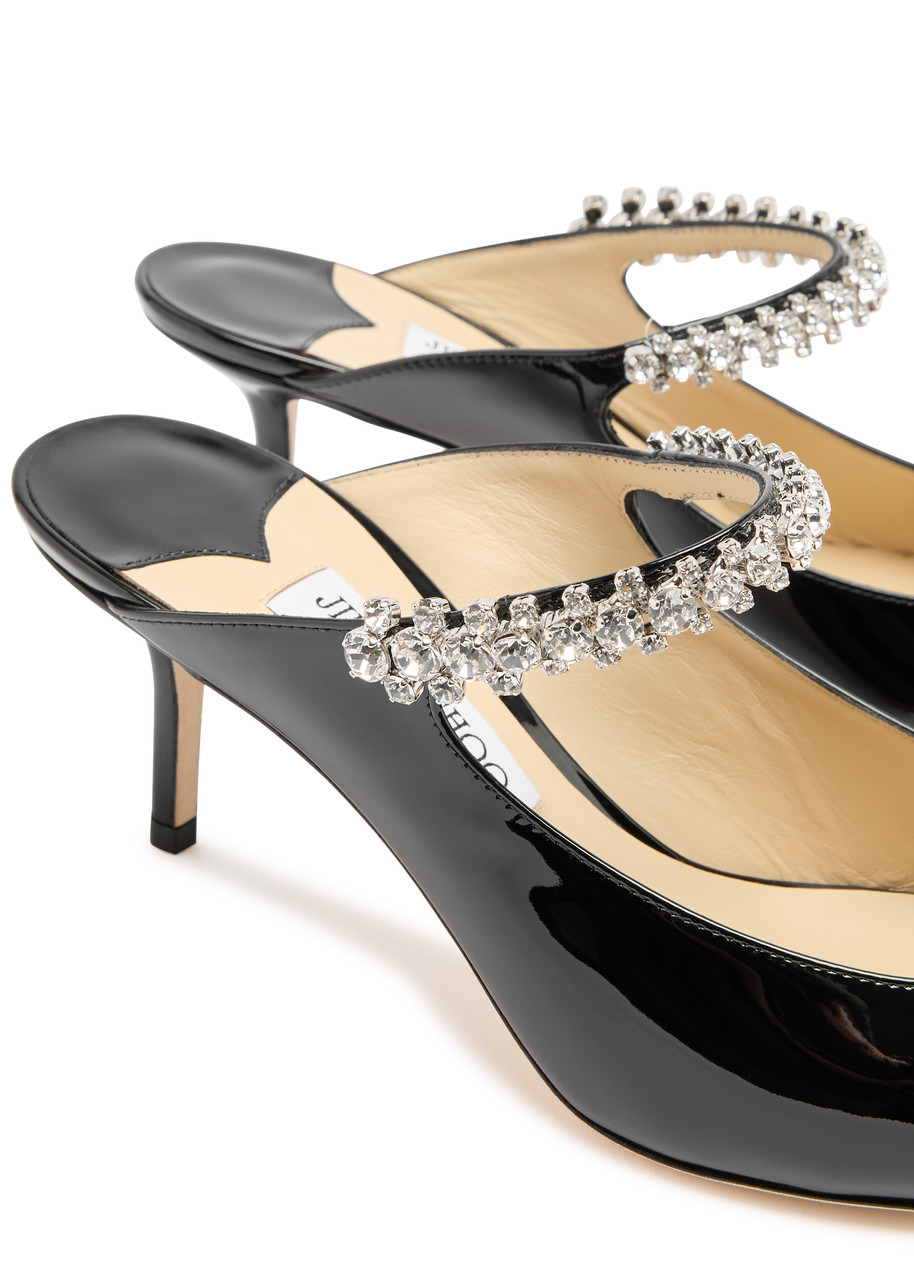 Jimmy Choo Bing 65 Embellished Patent Leather Mules - 4