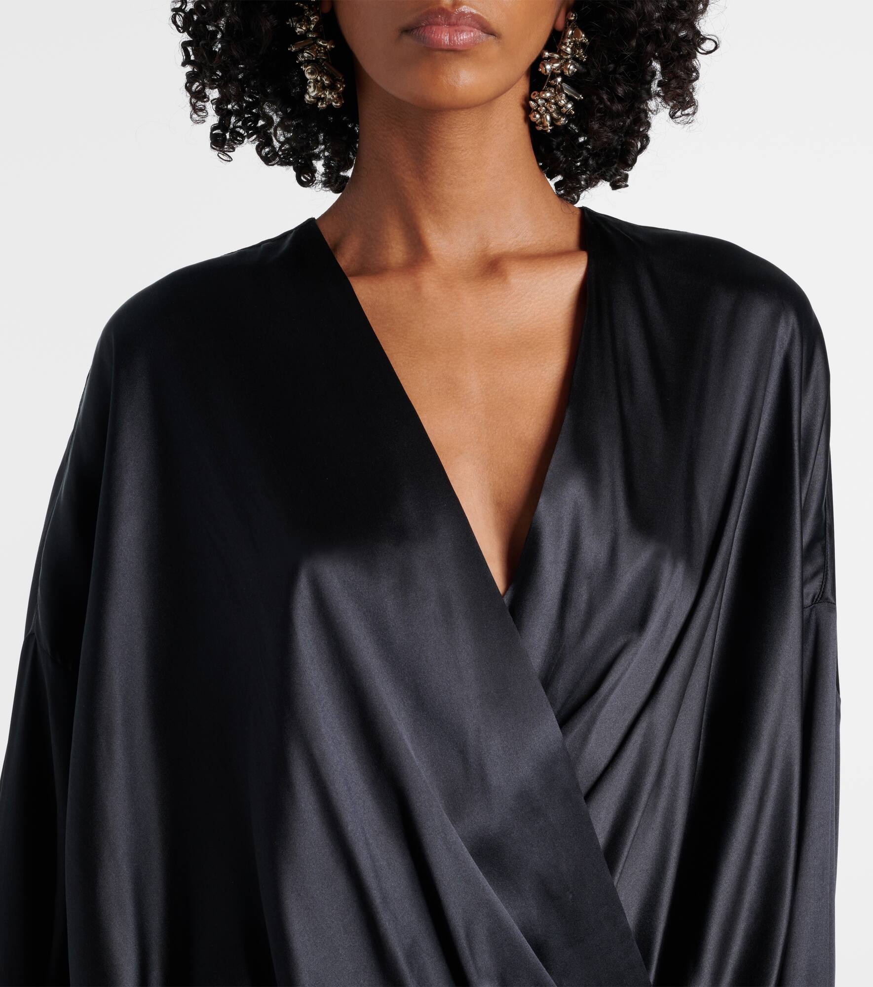 Silk-blend satin blouse - 4