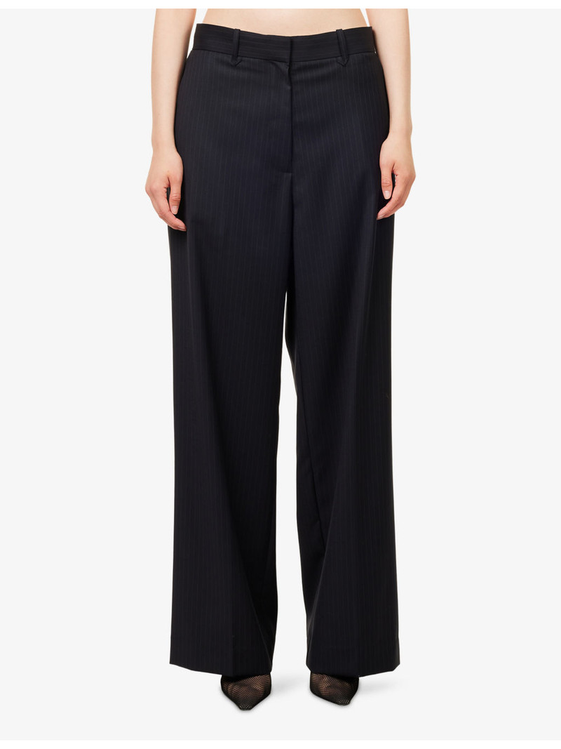 Orban Wide-Leg Wool-Blend Trousers 3