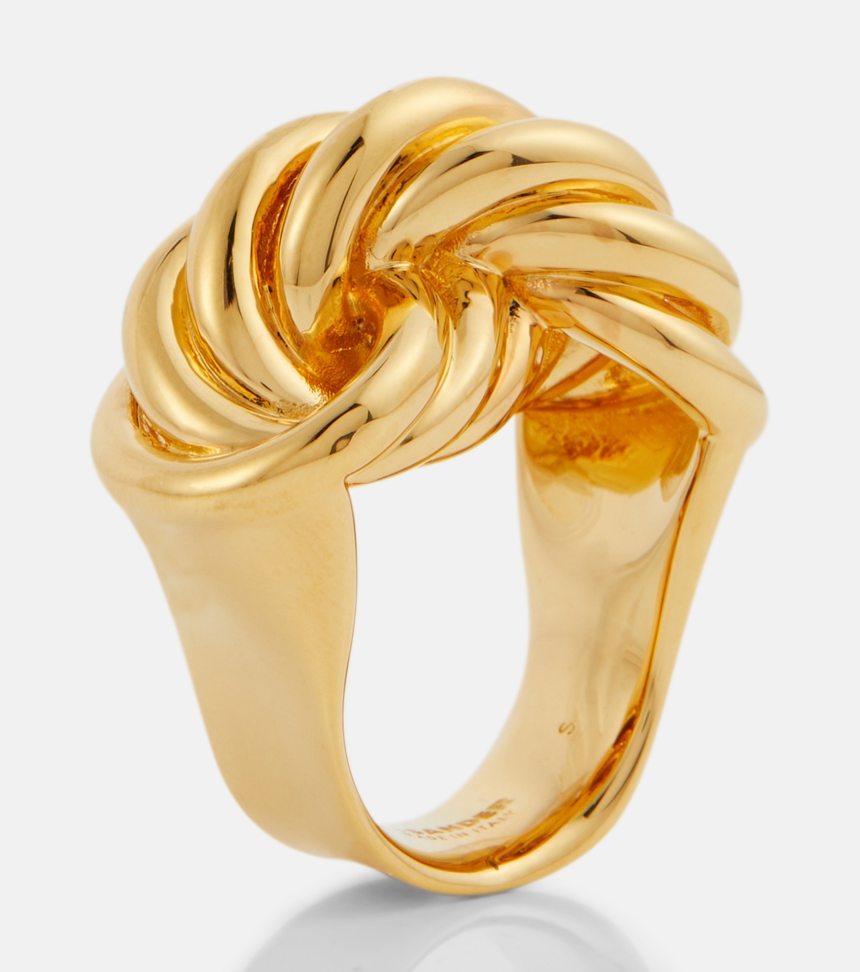 【送料&関税込】Jil Sander Brass Ring With Braided Detail Jil Sander Brass Ring With Braided Detail | italist | REVERSIBLE