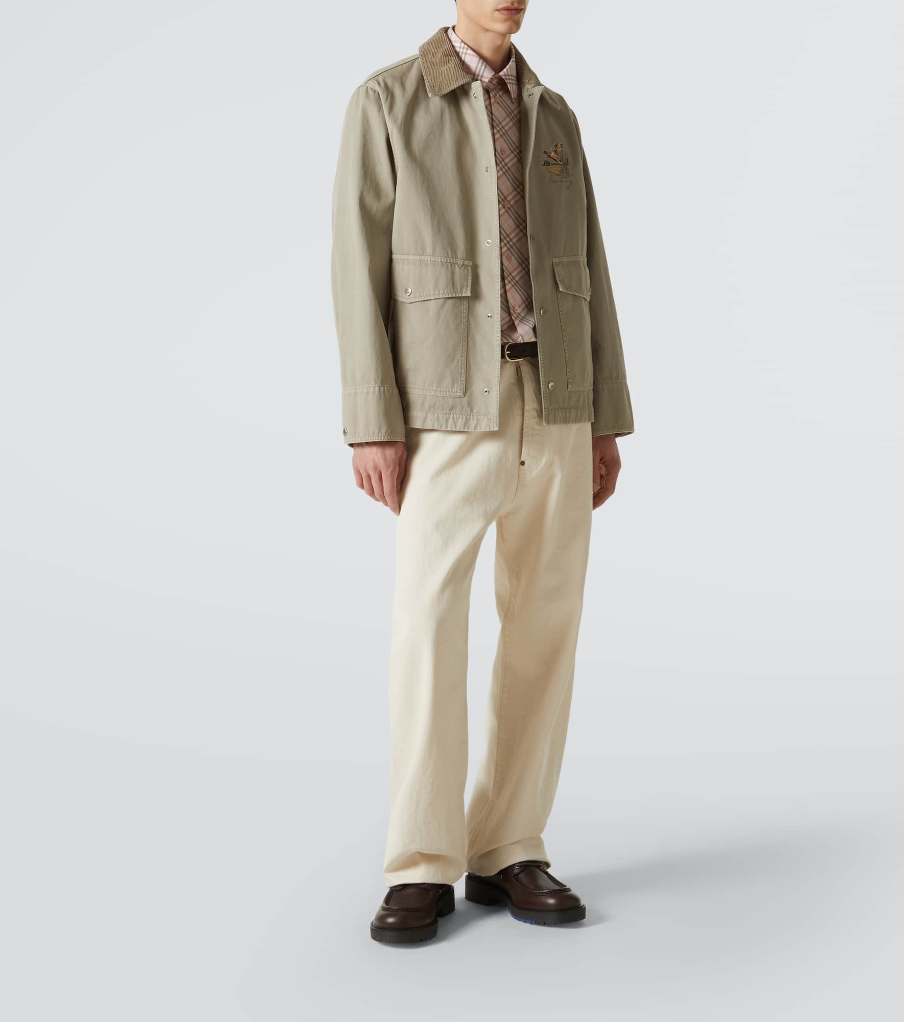 Embroidered cotton twill field jacket - 2