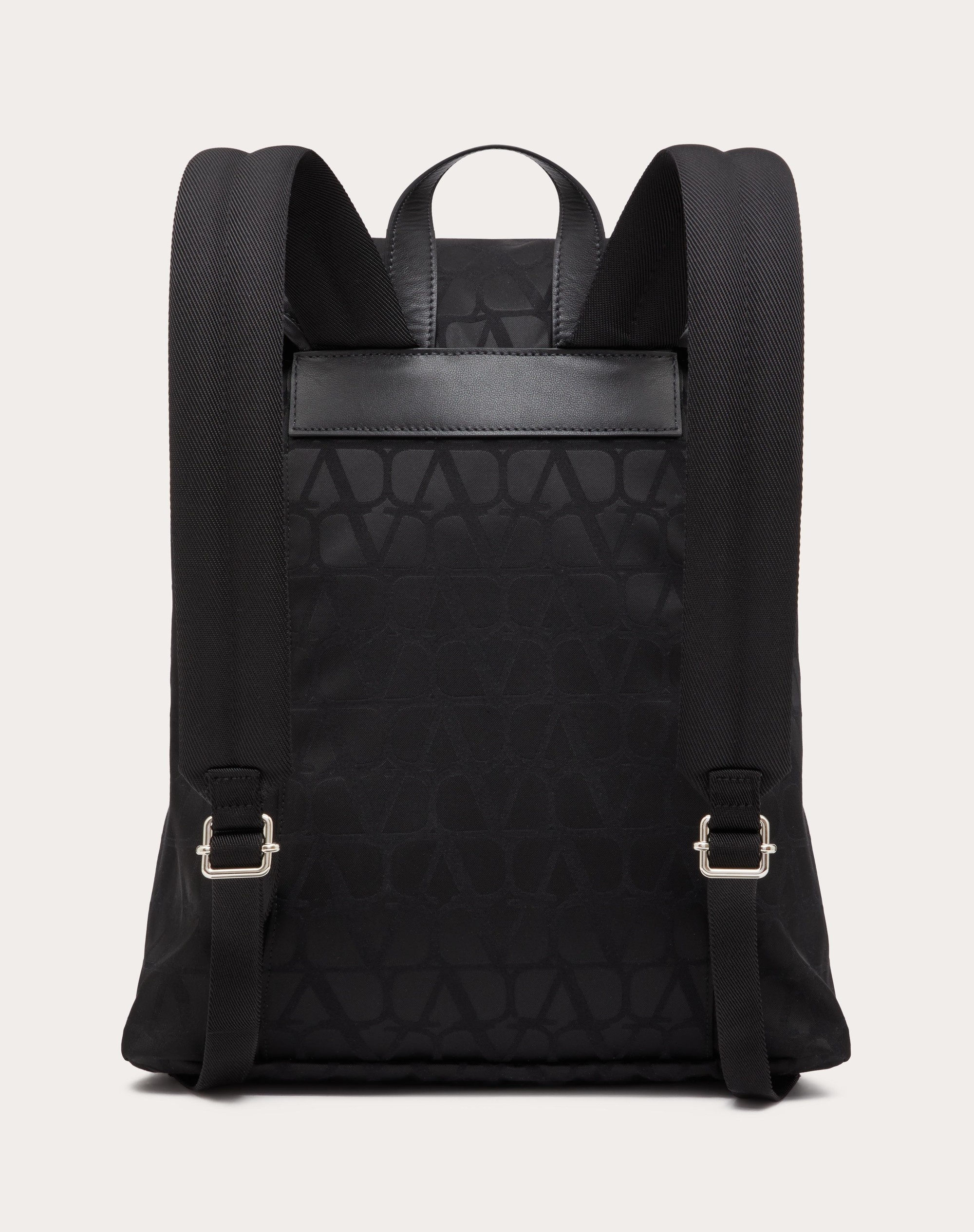 BLACK ICONOGRAPHE NYLON BACKPACK - 4