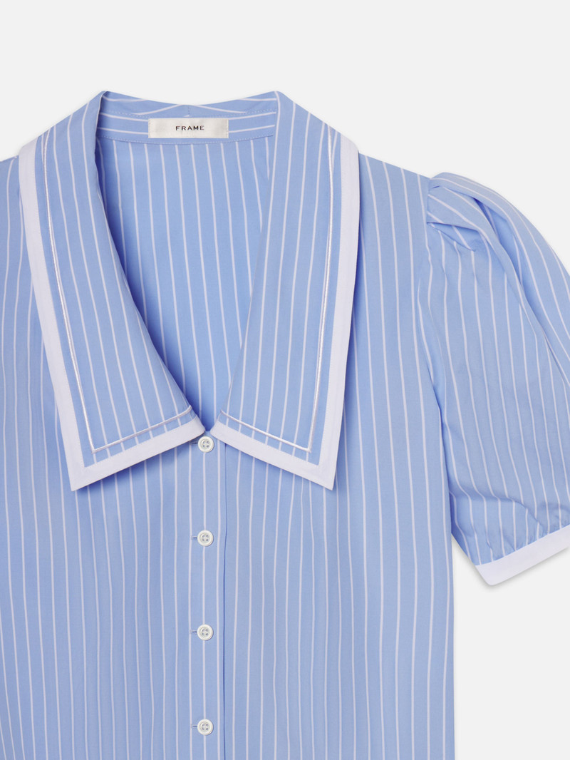 The Stripe Sailor Blouse in Oxford Blue Multi 3