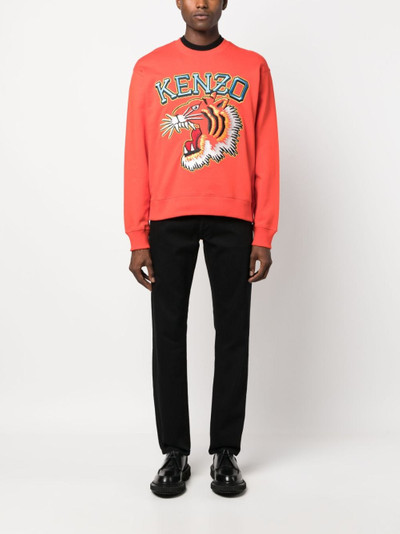 KENZO logo-patch straight-leg jeans outlook