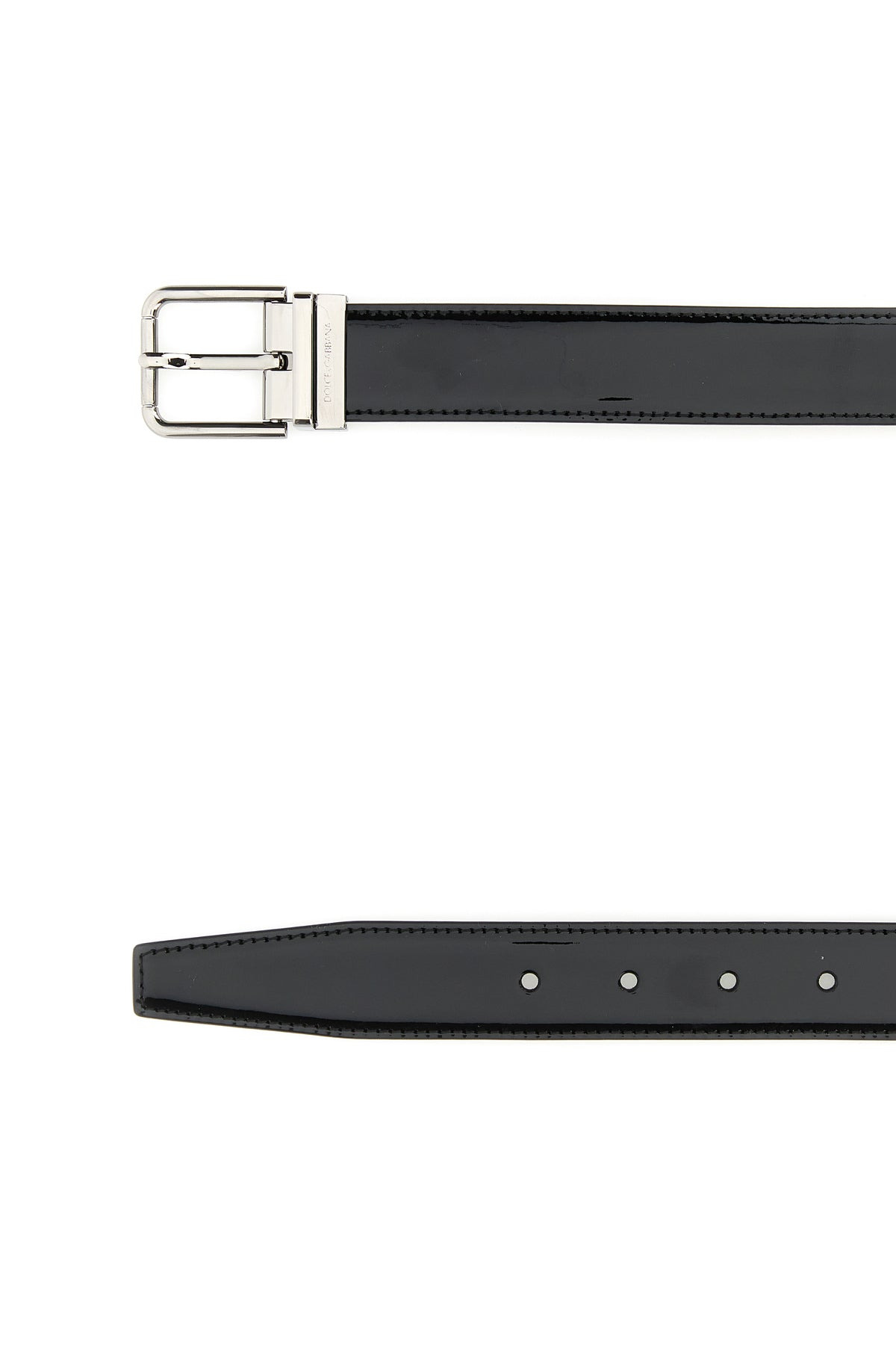 Black leather belt - 2