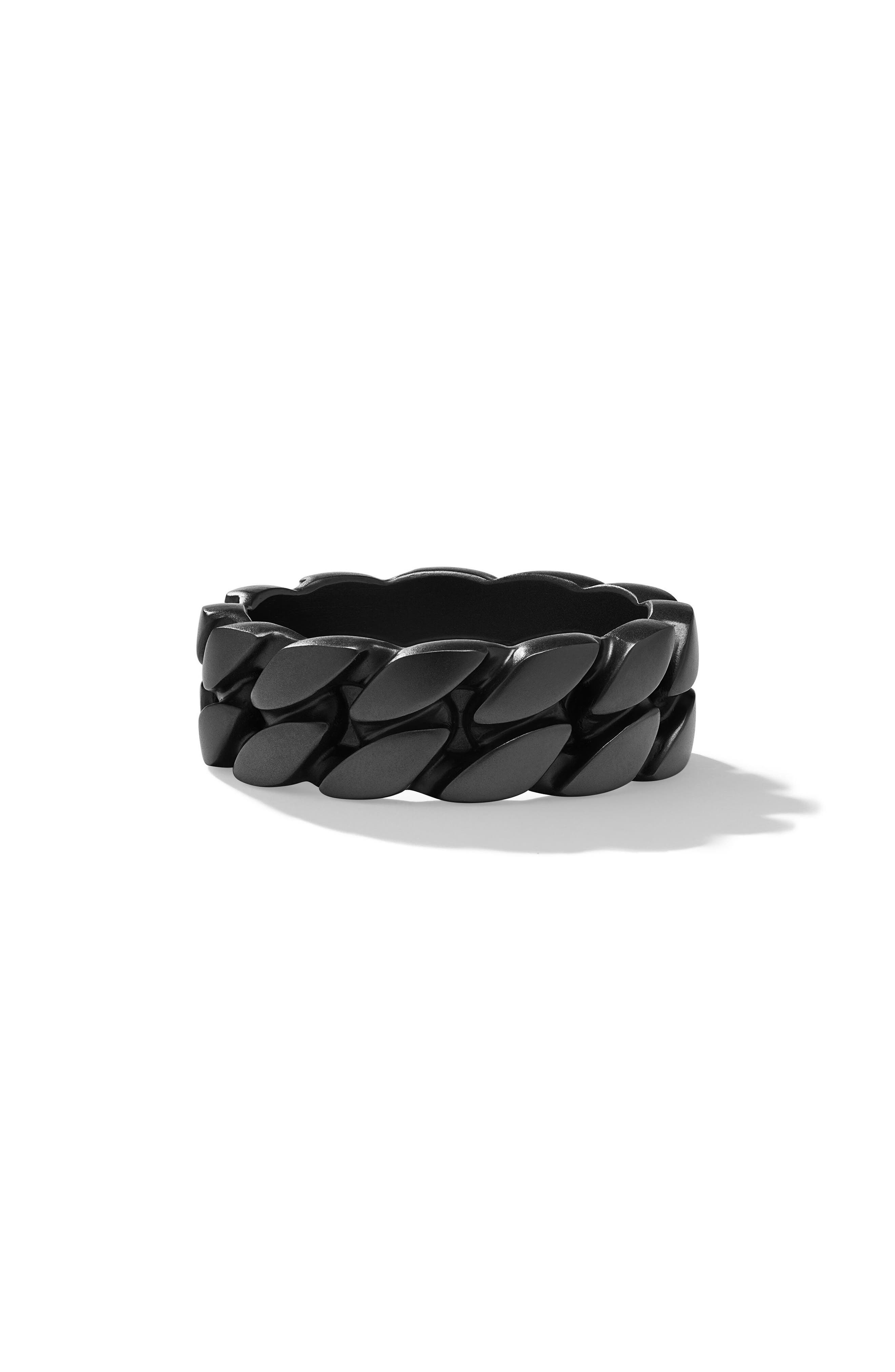 David Yurman Black Titanium Curb Chain Ring at Nordstrom - 3