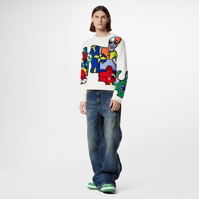 Louis Vuitton LV Puzzle Jacquard Crewneck outlook