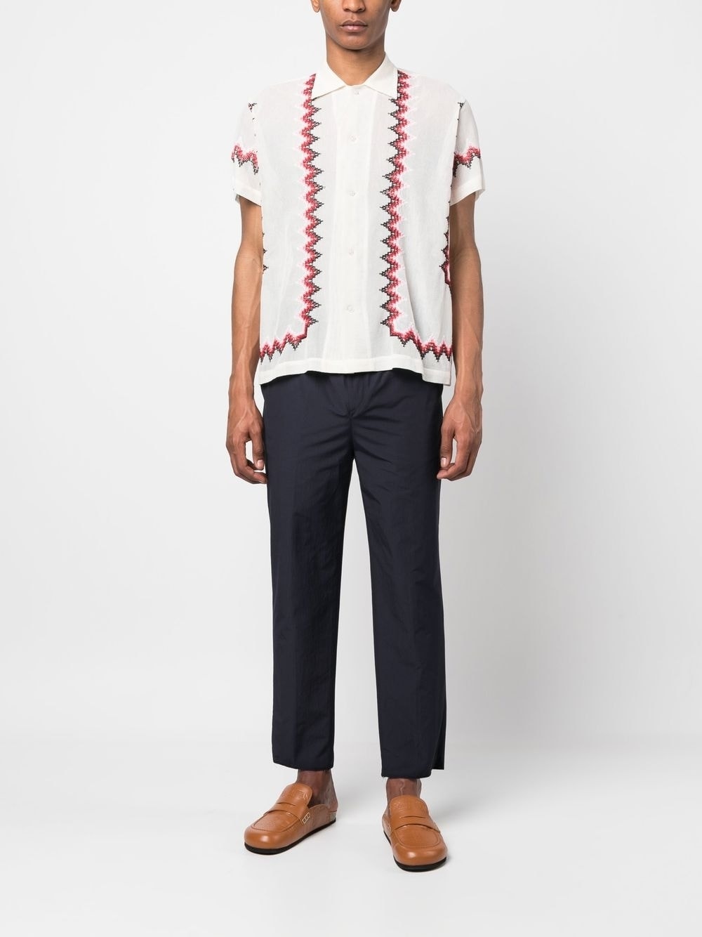 drawstring-waistband trousers - 2