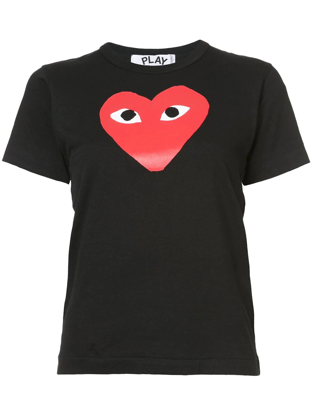 heart print T-shirt - 1