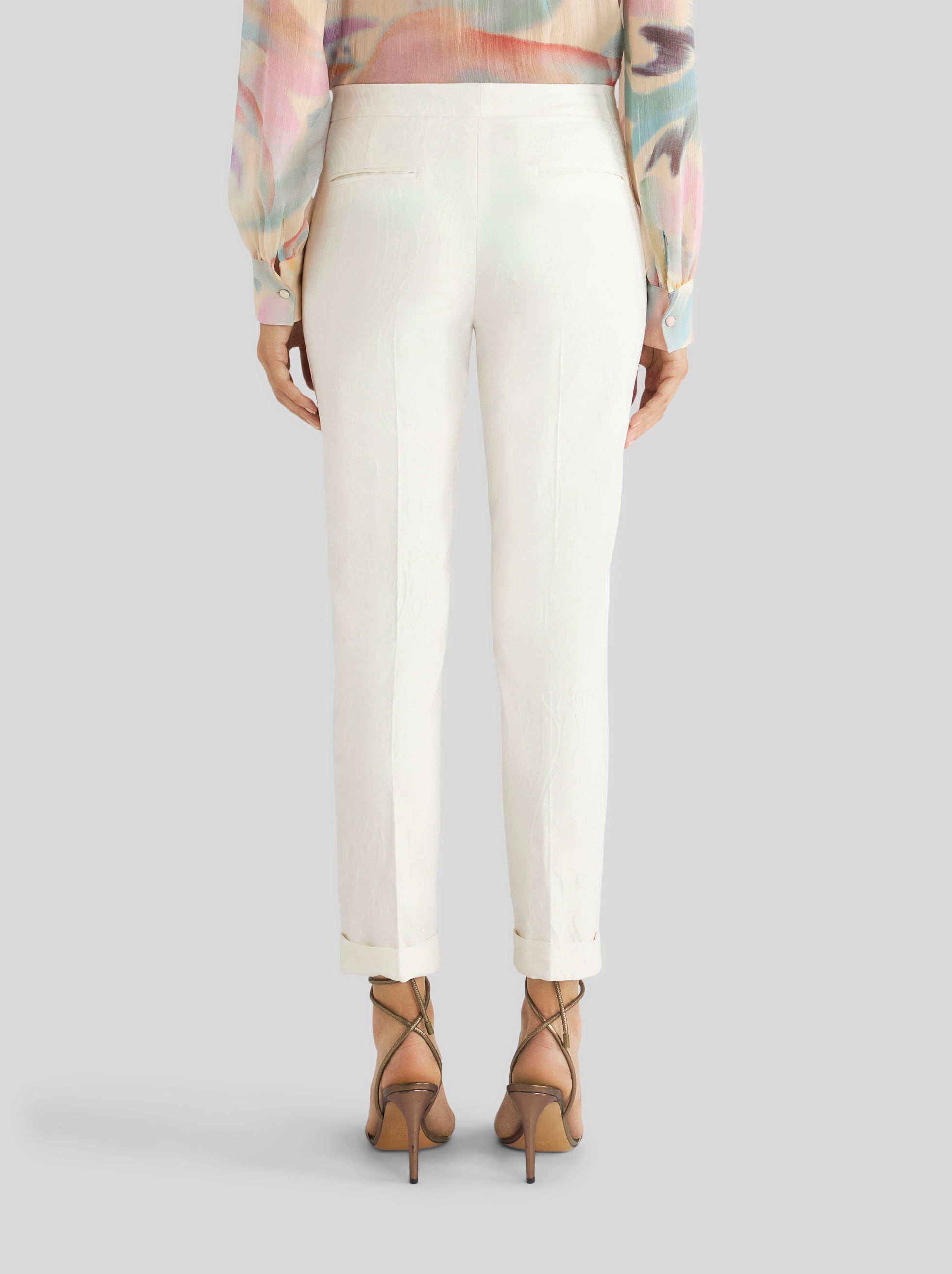TAILORED JACQUARD TROUSERS - 4
