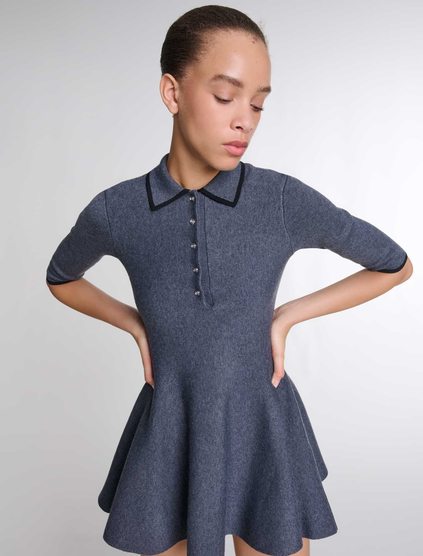 Short knit dress - 8