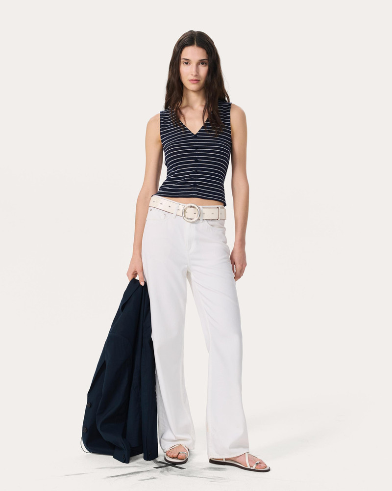 rag & bone Knit Striped Button Tank Top outlook