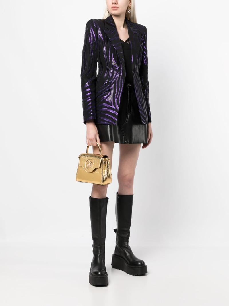 VERSACE small La Medusa python-effect bag outlook