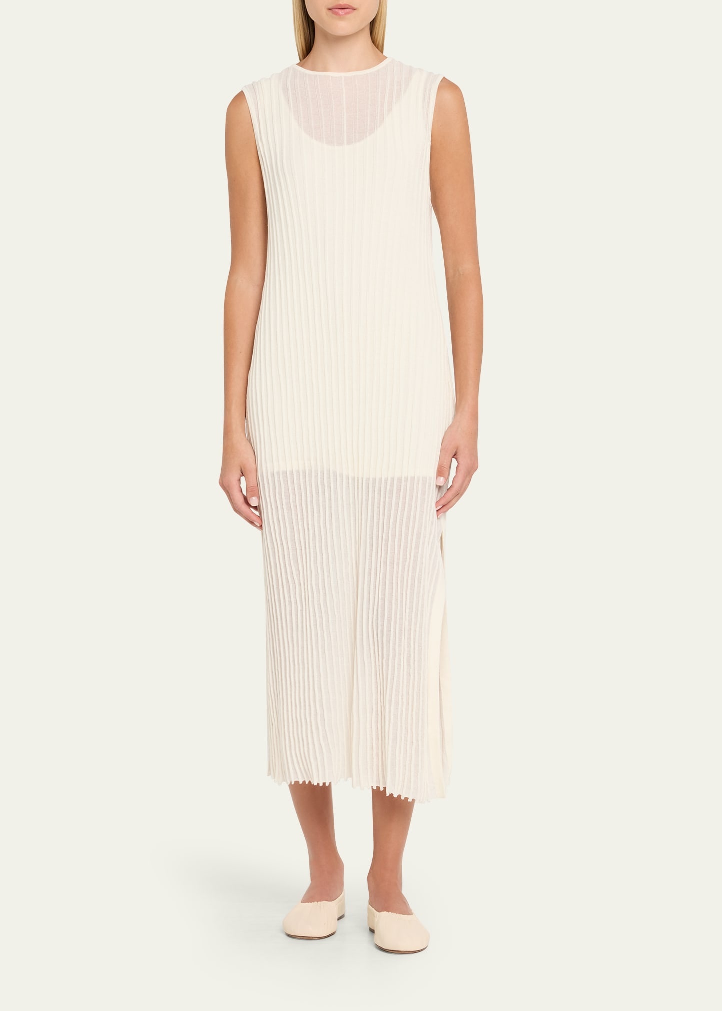 Ada Sleeveless Rib Knit Maxi Dress - 2