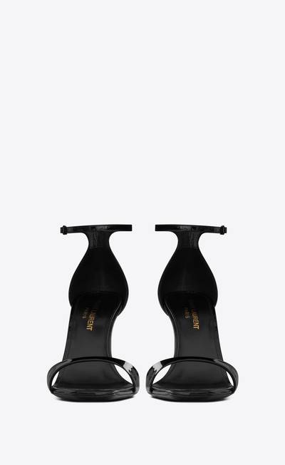 SAINT LAURENT bea sandals in patent leather outlook