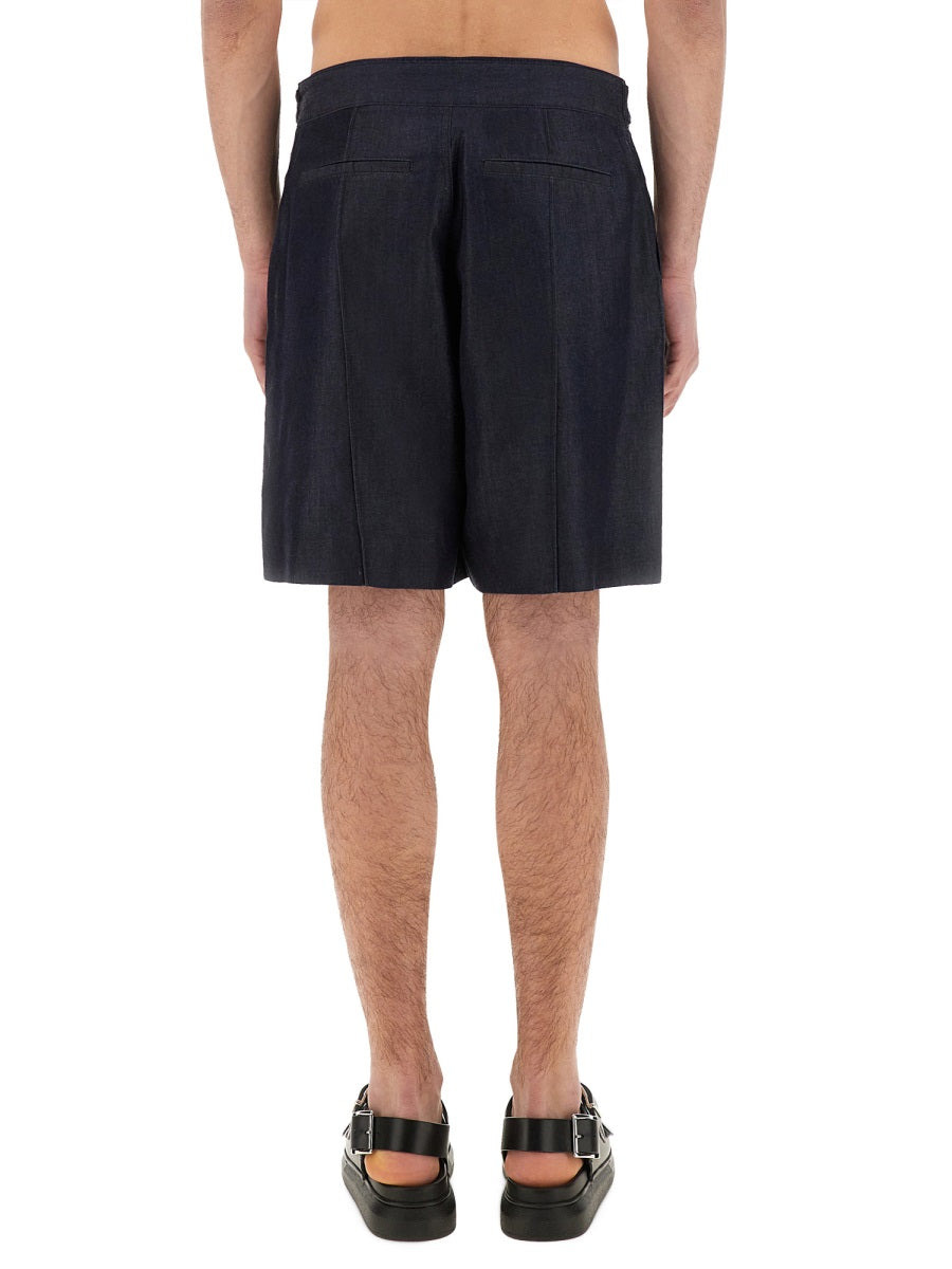 Alexander Mcqueen Men Short In Denim - 3