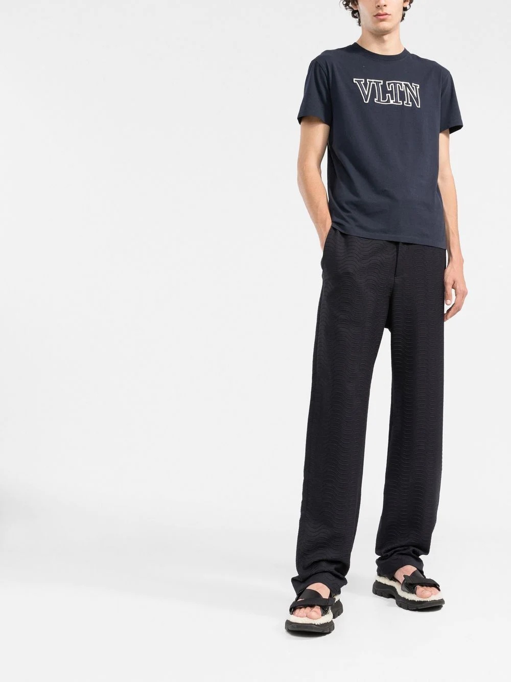 VLTN logo-embroidered T-shirt - 2