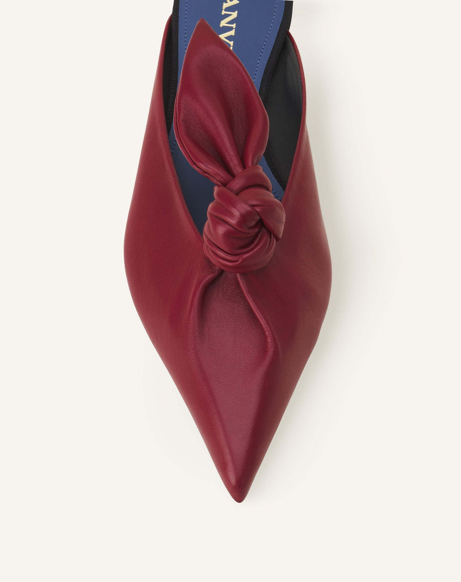 MIDNIGHT STEP LEATHER BOW MULE - 5