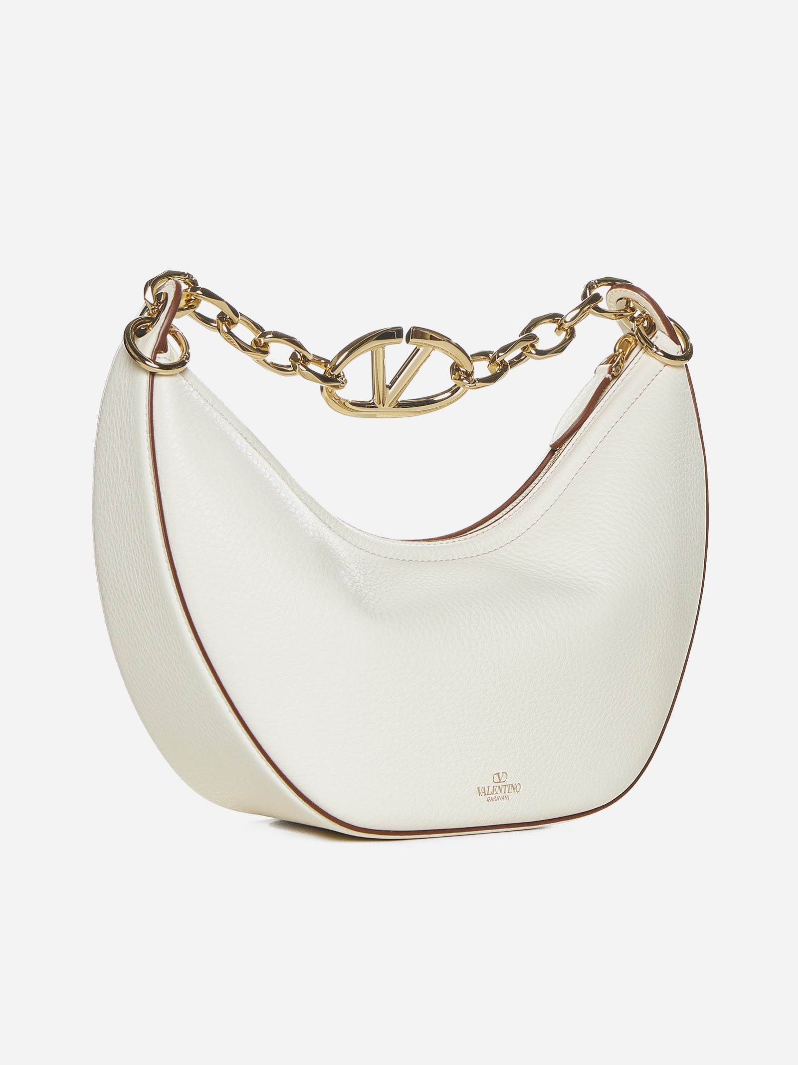 VLogo Moon small leather bag - 4