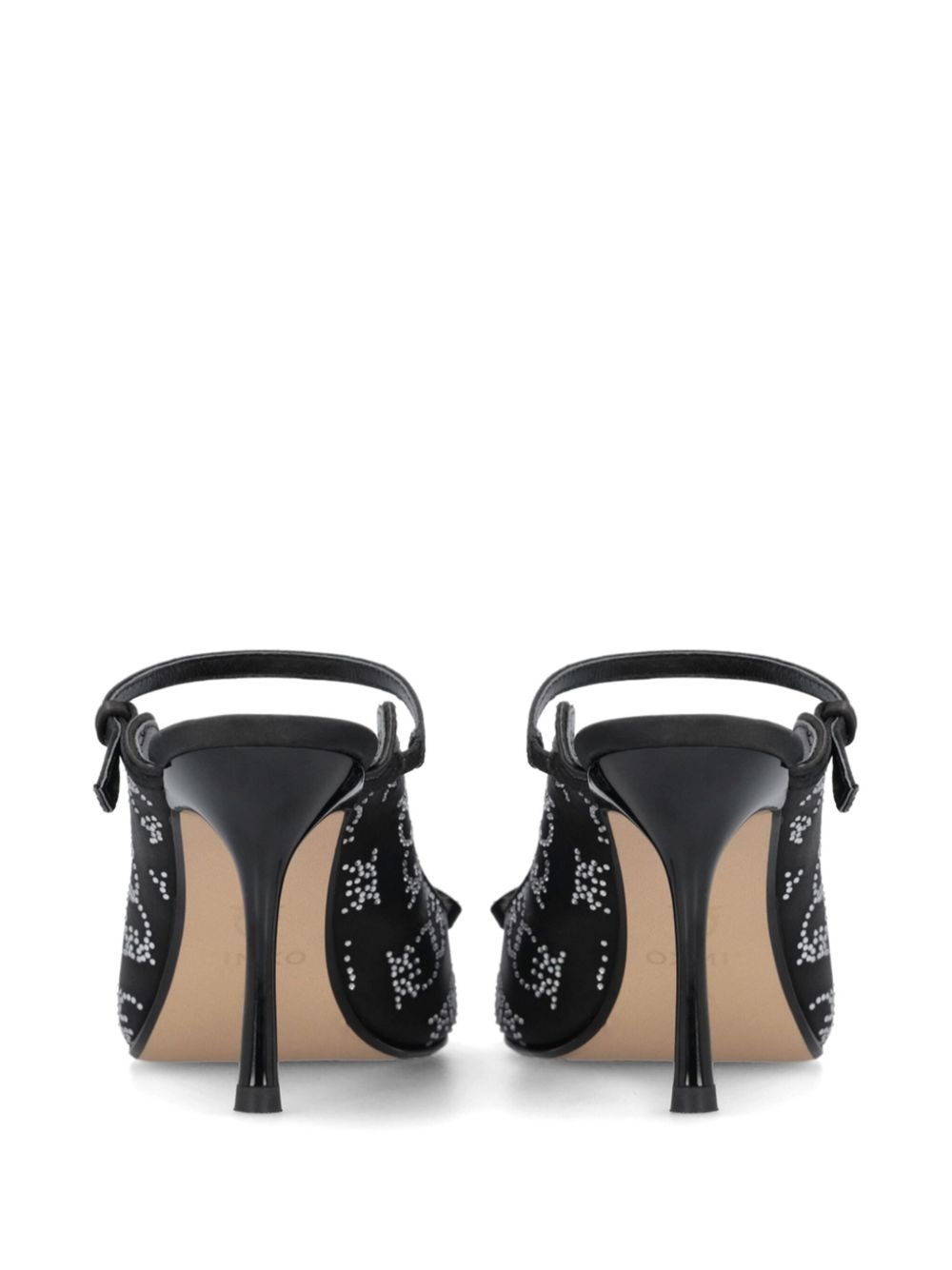 crystal-embellished mules - 5