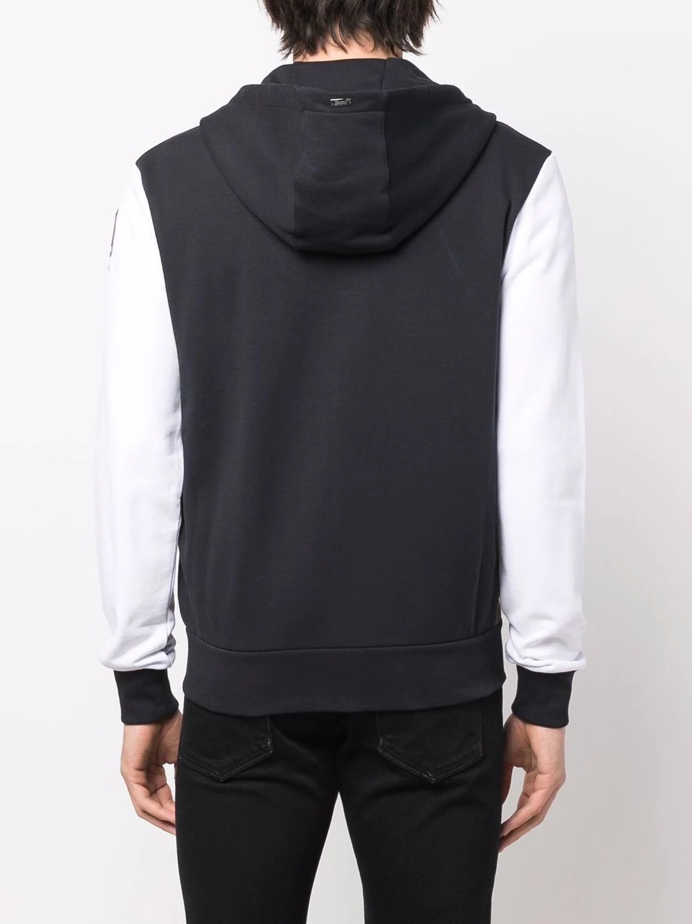 panelled zip-up hoodie - 4