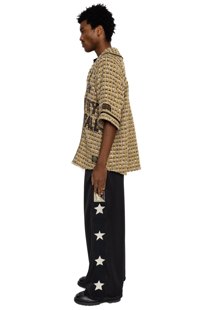 Kapital Smooth Jersey STUNT MAN & WOMAN Baggy Track Pants - Black outlook