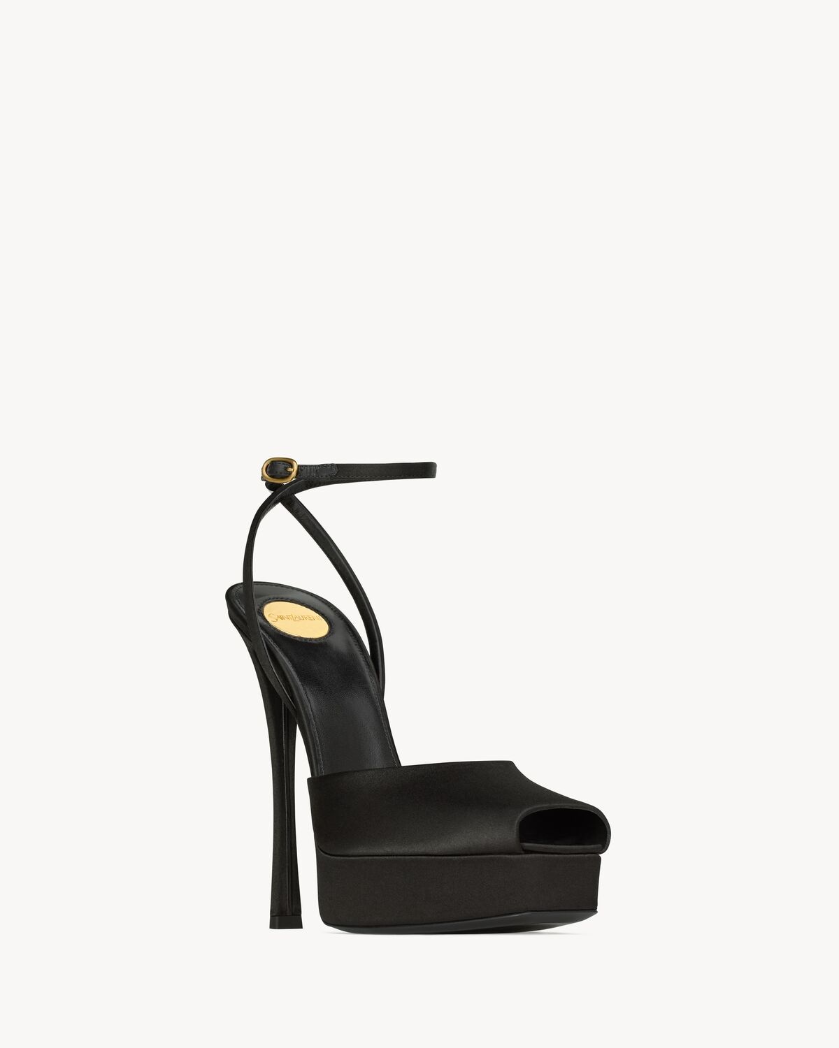 LA SCANDALE PLATFORM SANDALS IN SATIN CREPE - 3