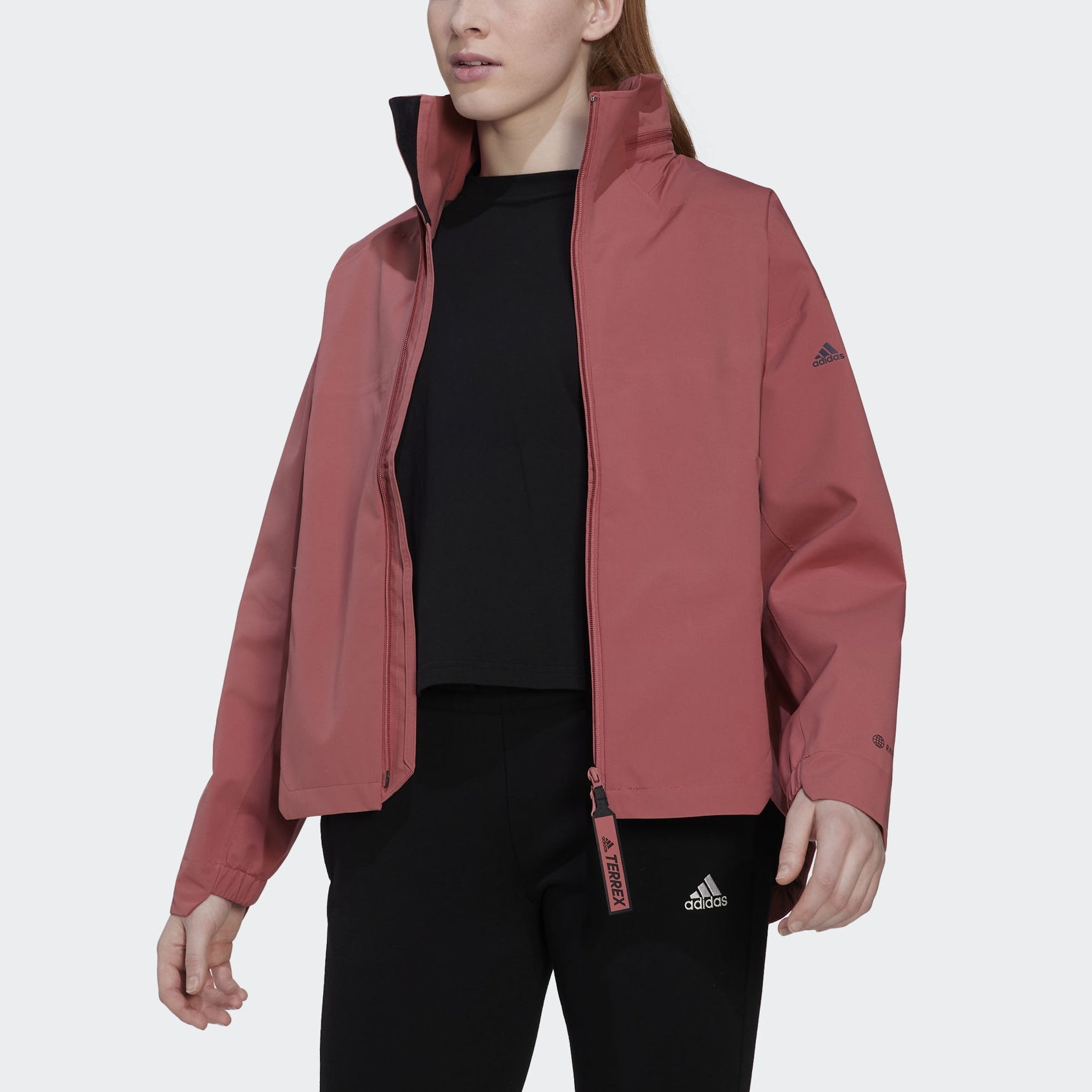 (WMNS) adidas Terrex Jackets 'Burgundy' HG6025 - 2