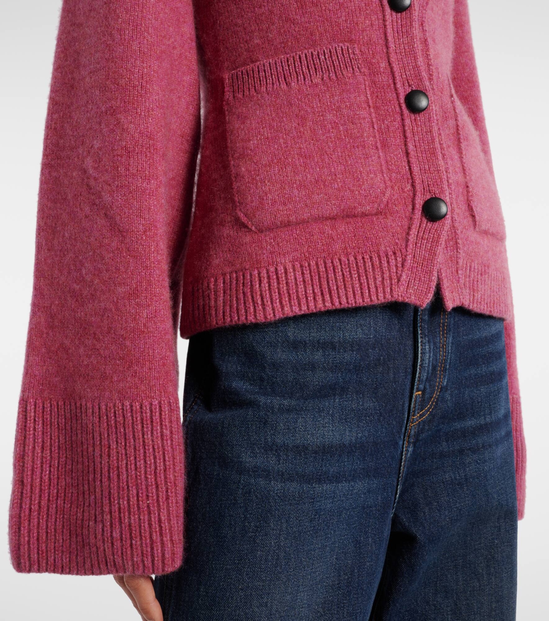 Scarlet cashmere cardigan - 5