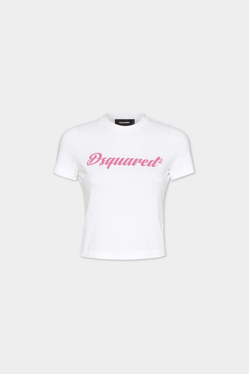 PINK PRINTED LETTERING MINI FIT T-SHIRT - 1