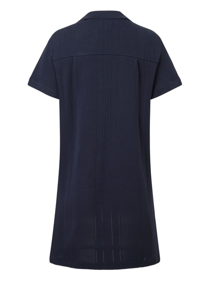 A.P.C. Aliénor textured polo mini dress outlook