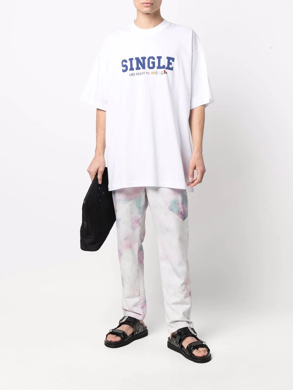 slogan-print short-sleeved T-shirt - 2