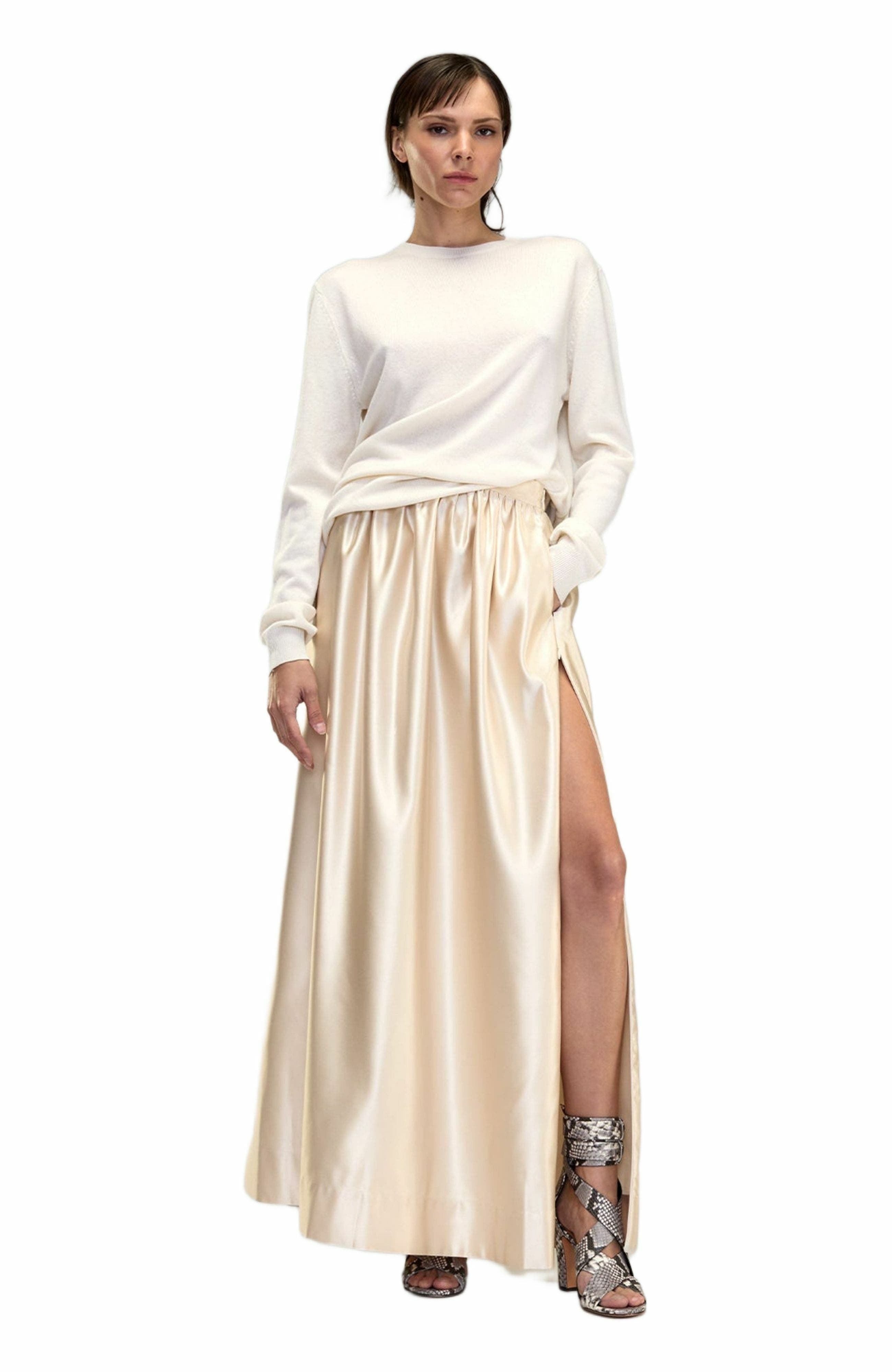 Cynthia Rowley Belle Maxi Skirt in Champagne at Nordstrom - 3