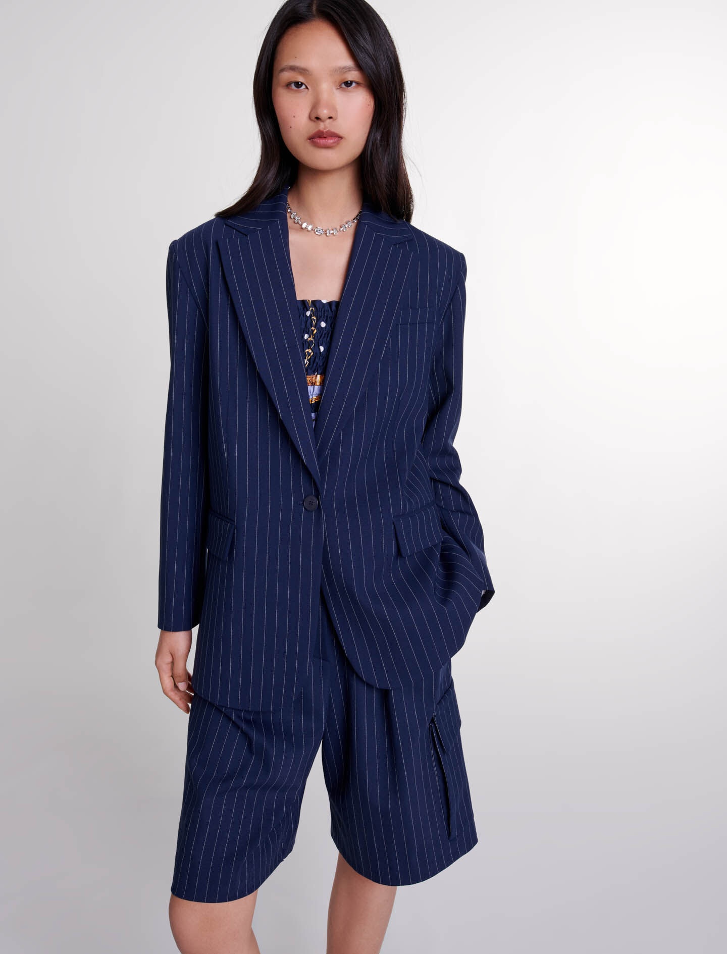 Striped suit jacket - 5