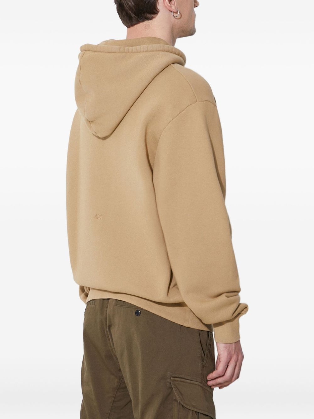 long-sleeve cotton hoodie - 3
