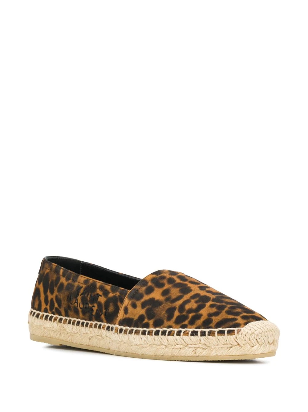 leopard print logo-embroidered espadrilles - 2