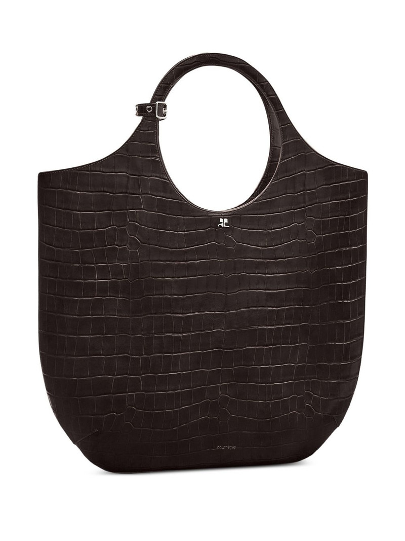 large Holy crocodile-effect tote bag 4