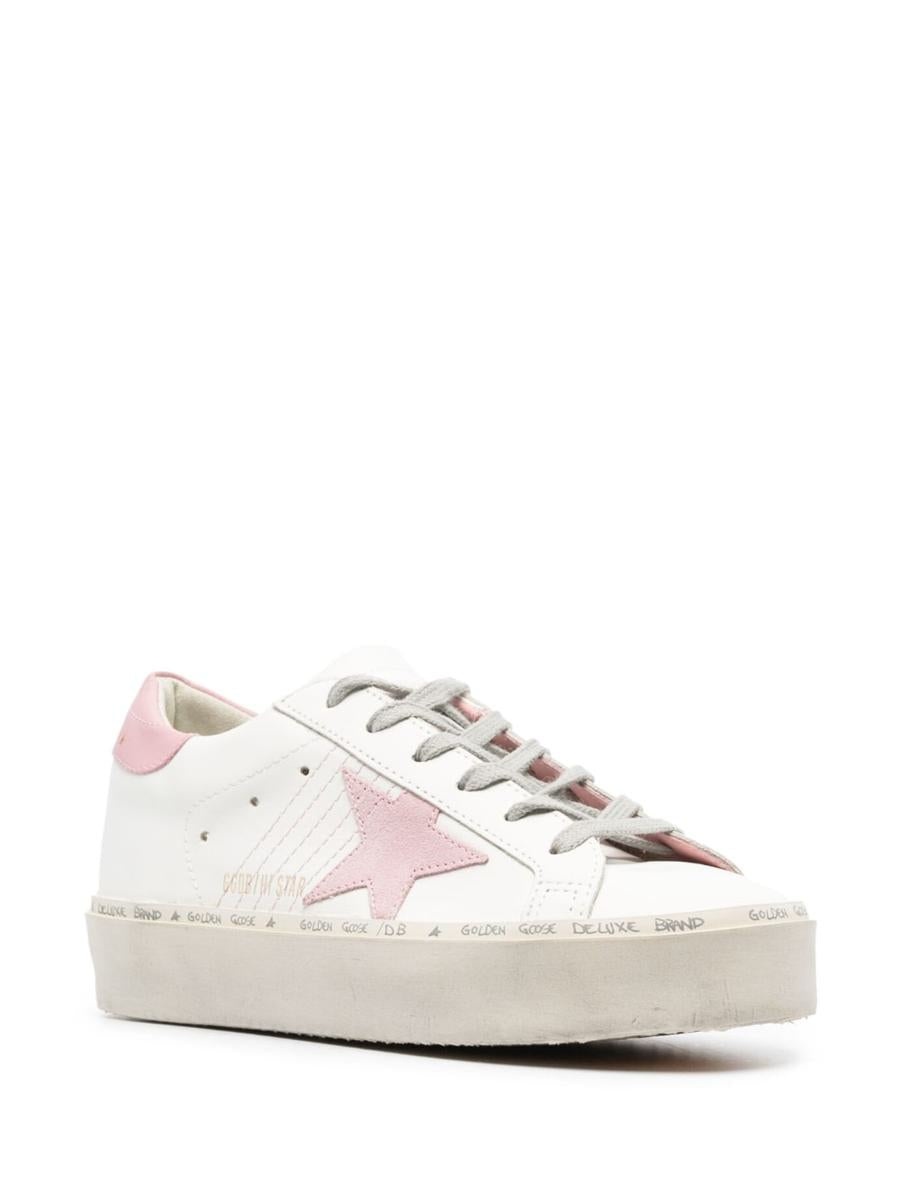 GOLDEN GOOSE HI STAR LEATHER SNEAKERS - 2