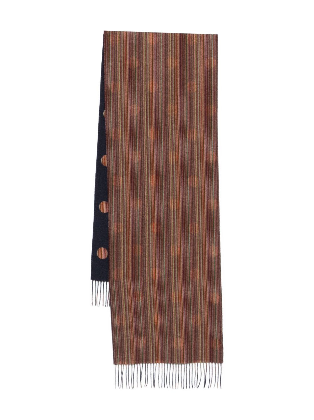 striped polka-dot scarf - 1