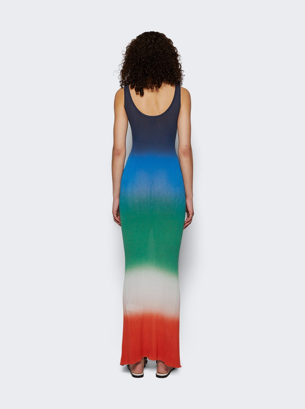 Gradient Long Rib Dress Multicolor - 4