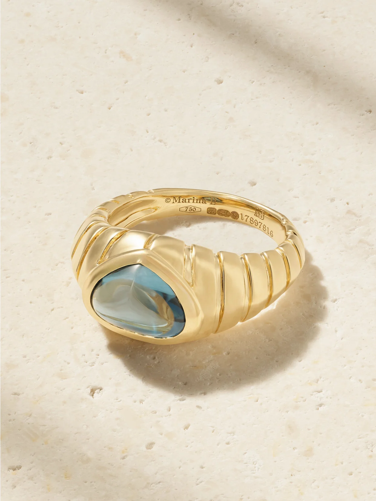 Timo 18-karat Gold Topaz Ring - 1