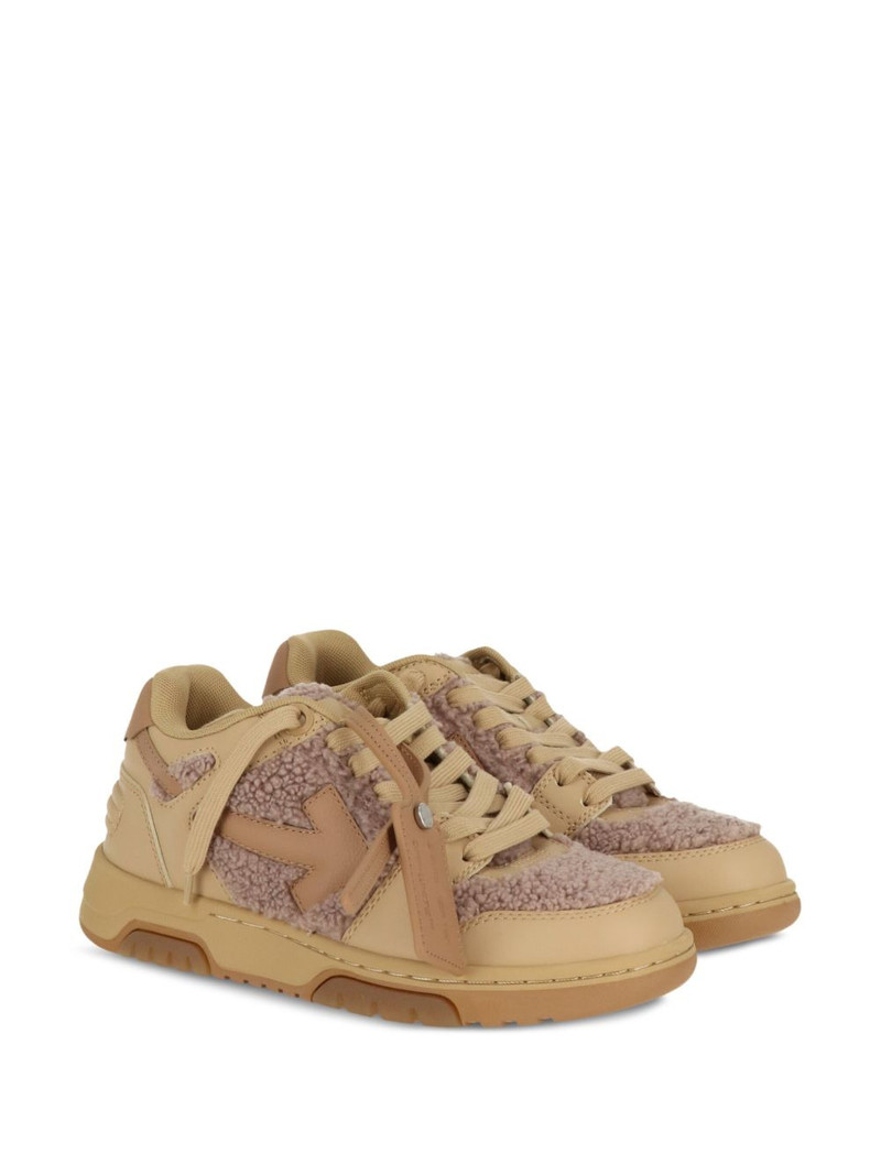 Off-White Out of Office  shearling-trim sneakers outlook